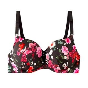 Torrid Bra! Push-Up Plunge! Floral! Sizes 46B, 42D, NWT!